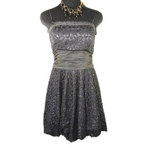 Marc Bouwer Black Beaded Bubble Cocktail Dress 6